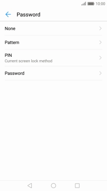 Key in the current phone lock code and press None.