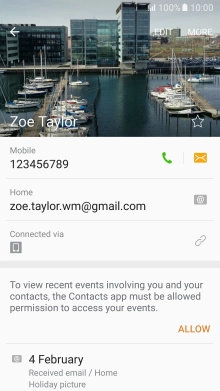 Press the Home key to return to the home screen.