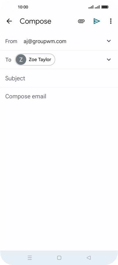 Press Subject and key in the required subject.