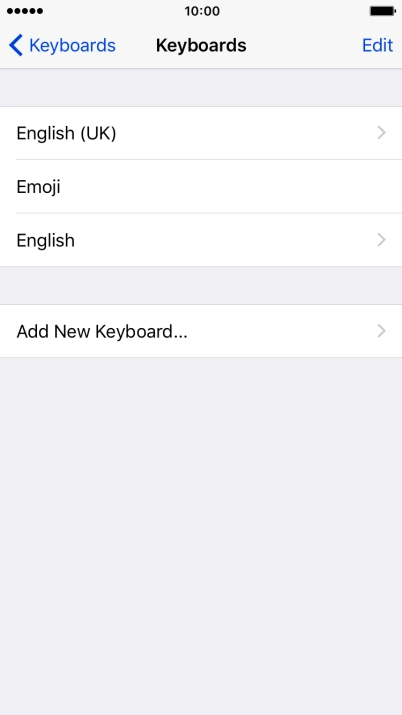 Press the required language.