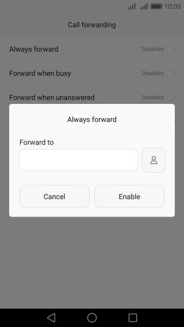 Key in +61414121121 and press Enable.