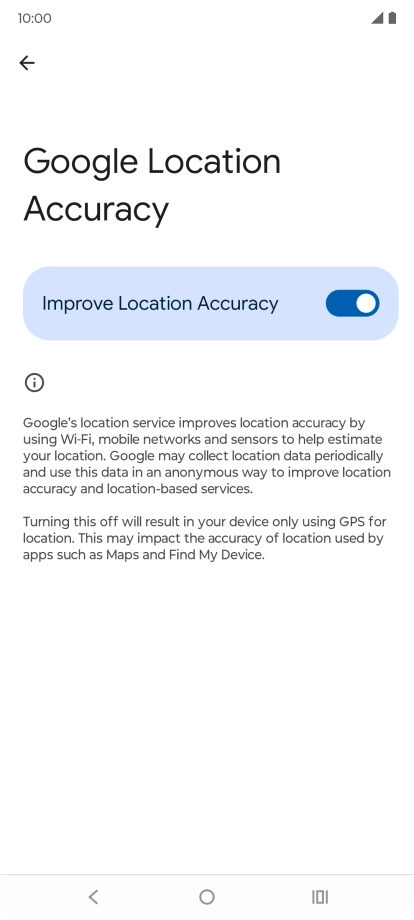 If you press the indicator next to 
