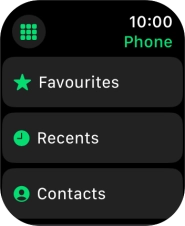 Press the keypad icon.