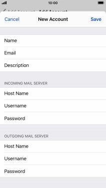 Press Save. Your email account has now been set up. To select more settings for incoming and outgoing server, proceed with the following steps.