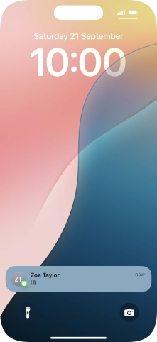 Press the required notification and follow the instructions on the screen to use the selected function.