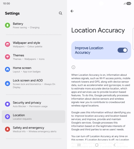 If you press the indicator next to 