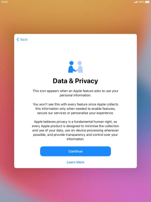 Press Continue. Press Continue.