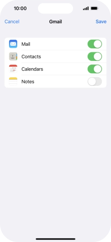 If this screen is displayed, you email account has been recognised and set up automatically. Follow the instructions on the screen to key in more information and finish setting up your phone.