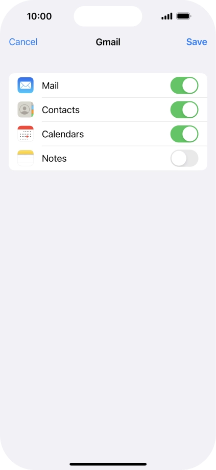 If this screen is displayed, you email account has been recognised and set up automatically. Follow the instructions on the screen to key in more information and finish setting up your phone.