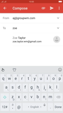 Press the required contact.