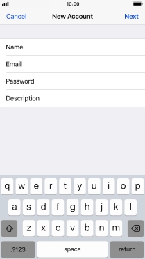 Press Description and key in the required name.