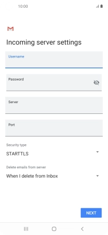 Press the field below 