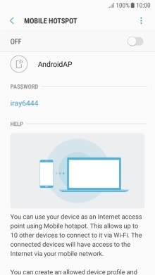 Press the menu icon.