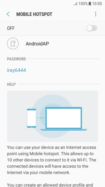 Press the menu icon.