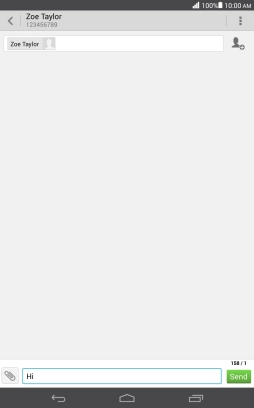 Press the attachment icon.