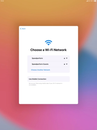 Press the required Wi-Fi network.