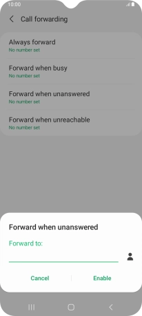 Key in +61414121121 and press Enable.