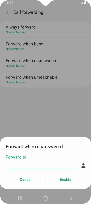 Key in +61414121121 and press Enable.