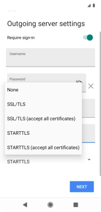 Press None to turn off the function.