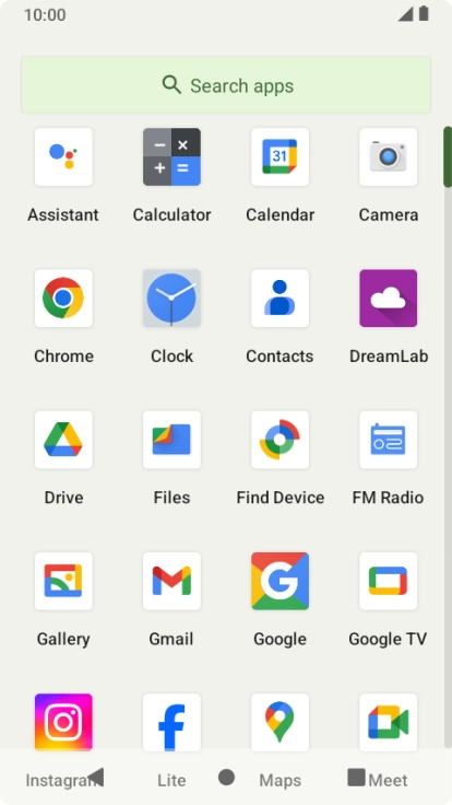 Press Gallery and go to the required folder.