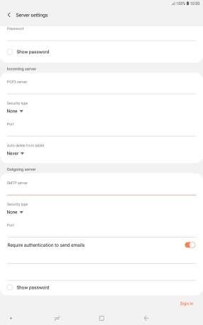Press the drop down list below 