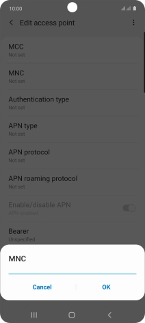 Key in 03 and press OK.