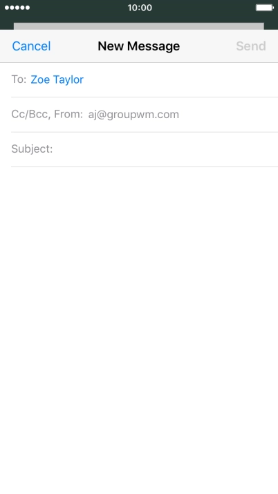 Press Subject and key in the required subject.