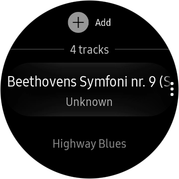 Press the required audio file. Press the required audio file.