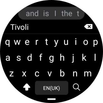 Key in the required destination and press the search icon. Key in the required destination and press the search icon.