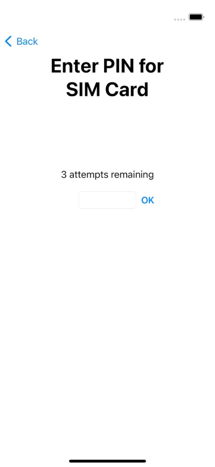 If your SIM is locked, key in your PIN and press OK.