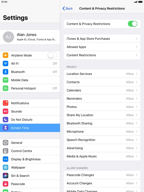 Press arrow left. Press arrow left.
