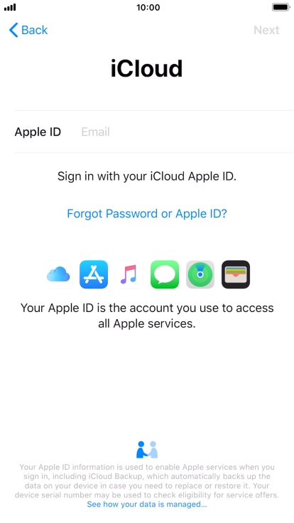 Press the field next to 