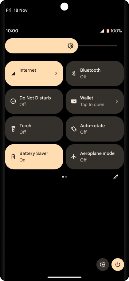 Slide your finger upwards starting from the bottom of the screen to return to the home screen.