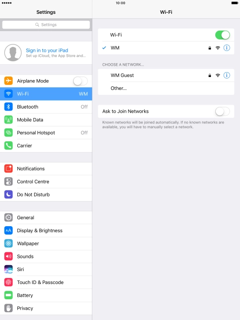 Press the Home key to return to the home screen.