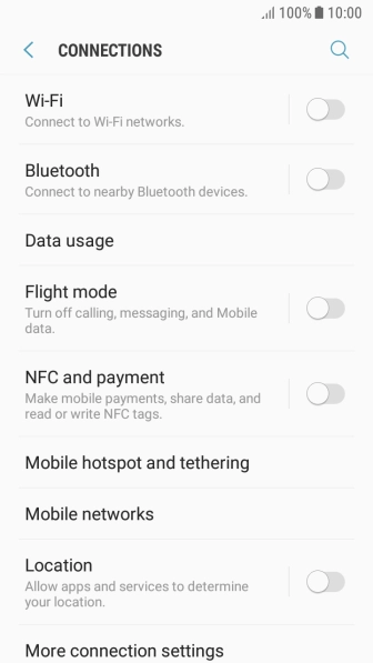 Press Mobile networks.