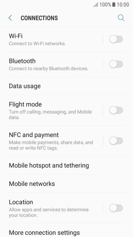 Press Mobile networks.