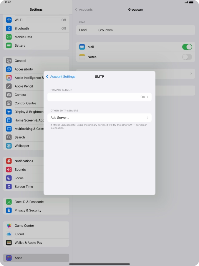 Press the field below 