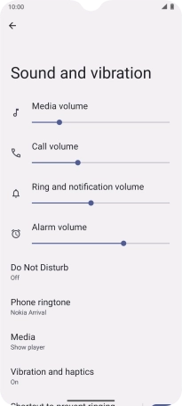 Slide your finger upwards starting from the bottom of the screen to return to the home screen.