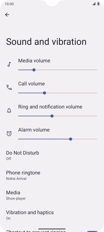 Slide your finger upwards starting from the bottom of the screen to return to the home screen.