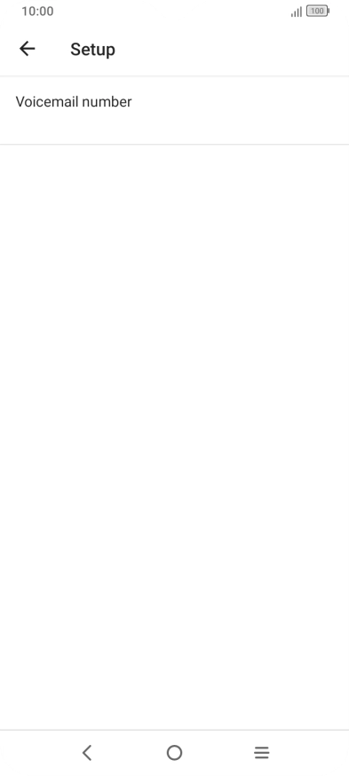 Press Voicemail number.