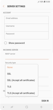 Press None to turn off the function. Press None to turn off the function.