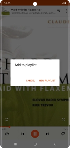 Press NEW PLAYLIST.