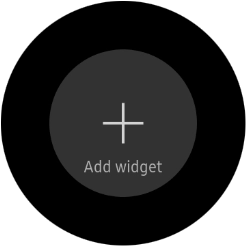 Press the add widget icon.