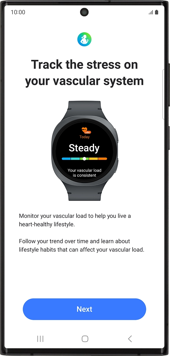 On your phone: Press Next.