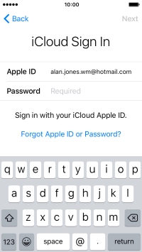 Press Required and key in the password for your Apple ID.