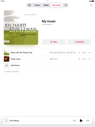 Go to the required category or playlist and press the required audio file. Go to the required category or playlist and press the required audio file.