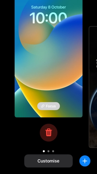 Press the delete icon.