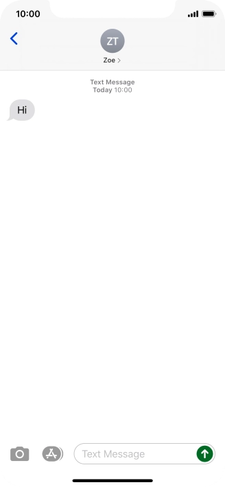 Slide your finger upwards starting from the bottom of the screen to return to the home screen.