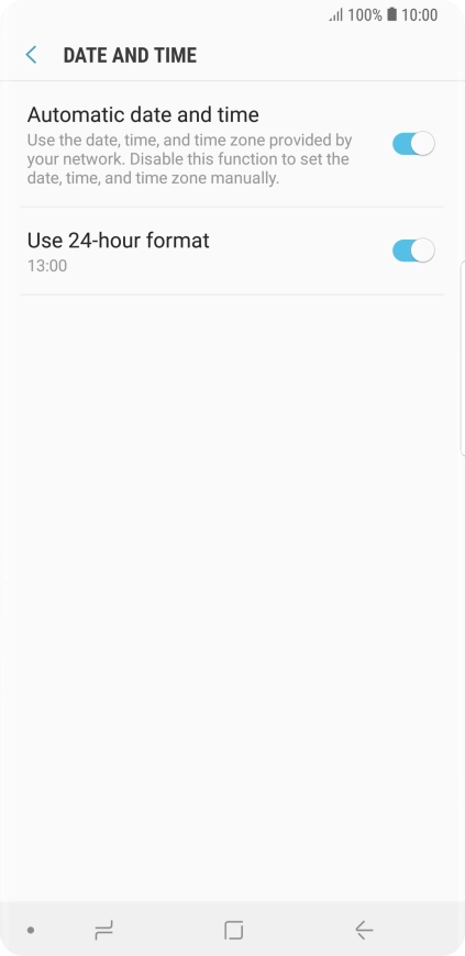 Press the Home key to return to the home screen.