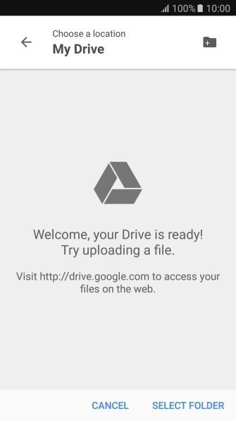 Press the new folder icon.